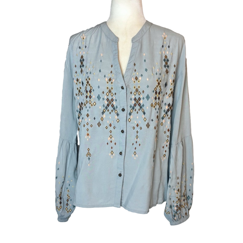 Cream embroidered Fillipa blouse